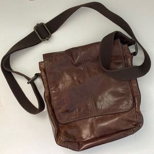 Fossil Genuine Leather Messenger Bag